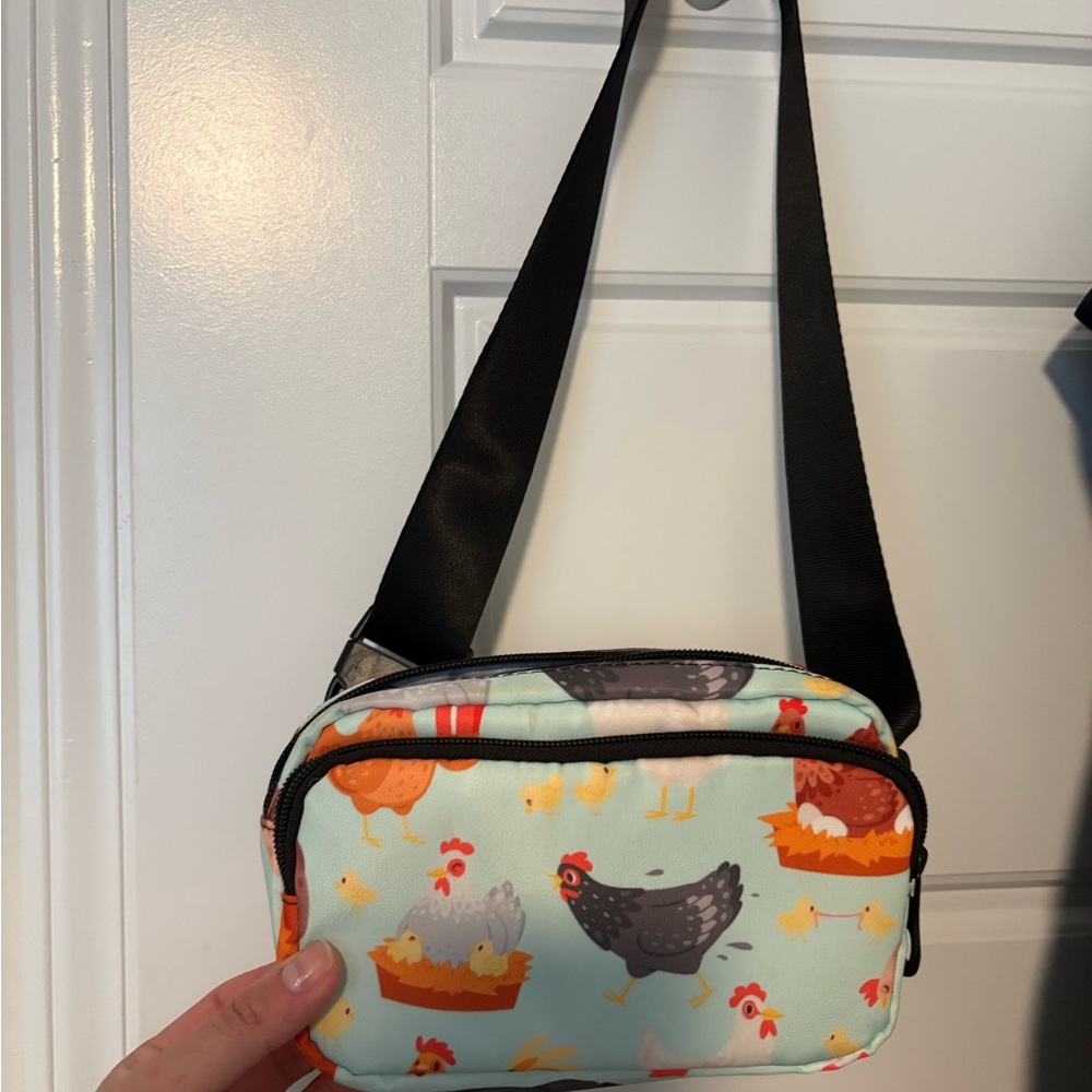 Chicken Print Crossbody Bag